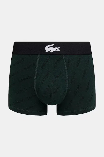 Боксеры мужские хлопковые 3 шт Lacoste, черный — фото 2