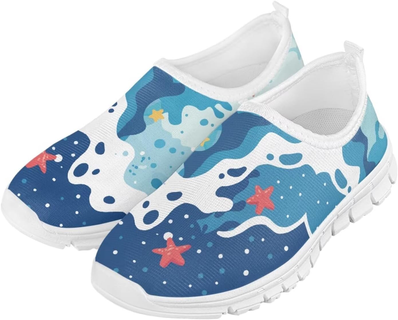 

Детские слипоны для девочек, милые повседневные спортивные кроссовки для мальчиков, для школы, бега, активного отдыха, подарки для детей Cugasmaru, Summer Sea Wave