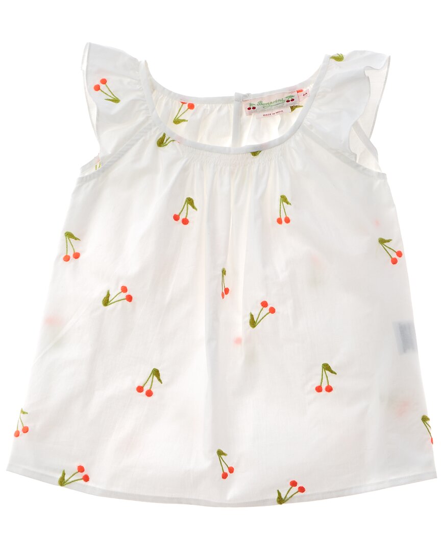 

BONPOINT майка с вишней, белый