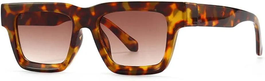 

Разноцветные солнцезащитные очки для женщин в стиле ретро, ​​солнцезащитные очки UV400 для мужчин, солнцезащитные очки с градиентным покрытием LANGSER, Leopard Tea