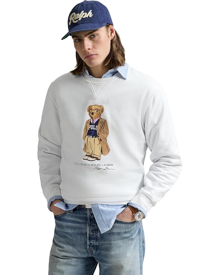 

Толстовка Polo Ralph Lauren Polo Bear Fleece Sweatshirt, цвет White Heritage Bear