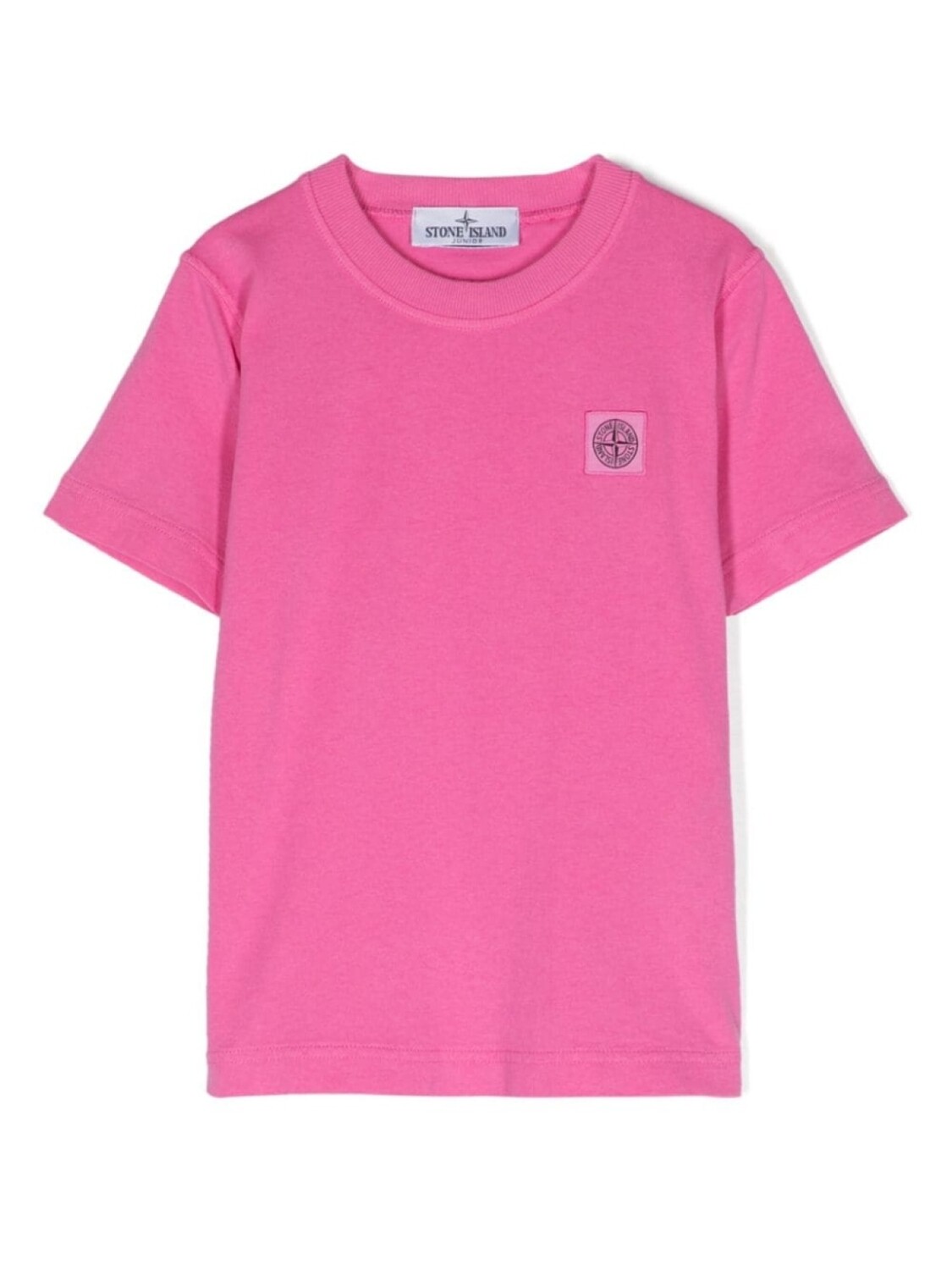 

Stone Island Junior футболка с нашивкой Compass, розовый