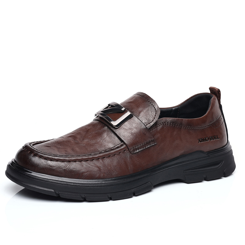 

XIMO BULL Мужские повседневные туфли мужские низкие черно-коричневые коричневые, цвет Brown