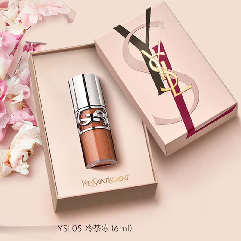 Блеск для губ Box Limited Edition Refreshing Naked Tea, глянцевый, стойкий, увлажняющий, 6 мл SAINT LAURENT — фото 3