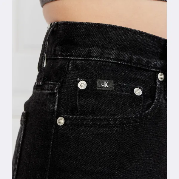 Джинсовые шорты Mom Fit Calvin Klein, черный — фото 3