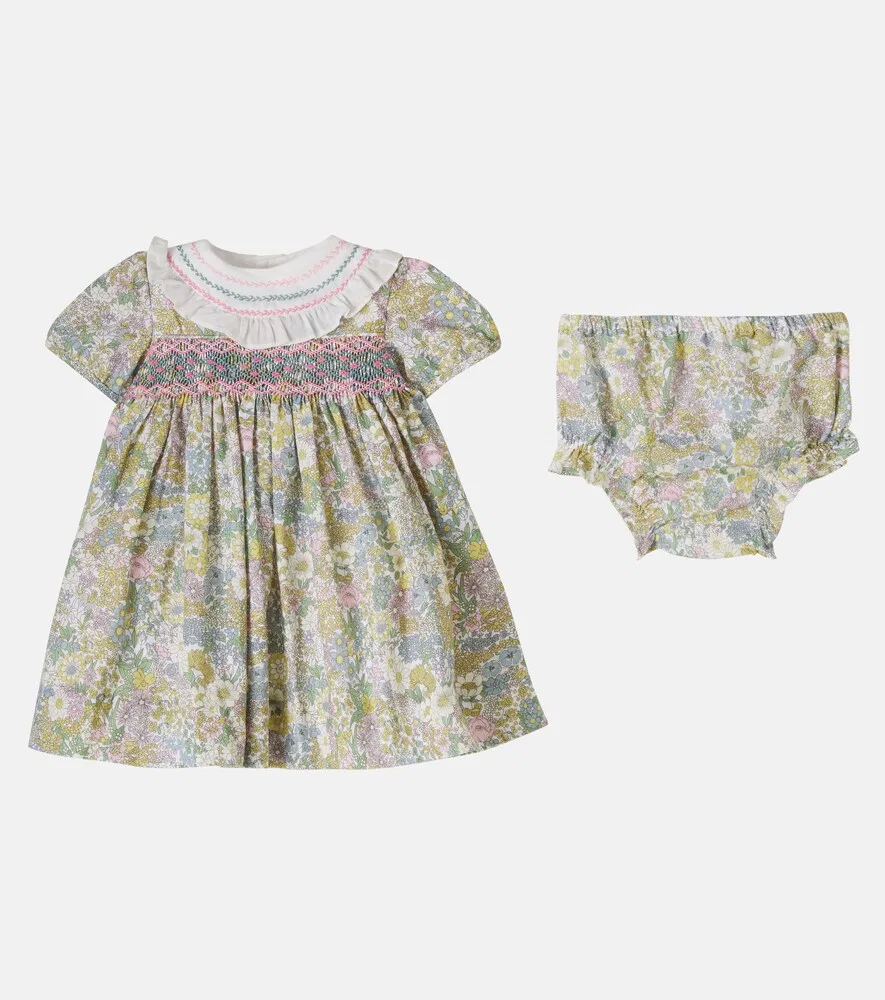 Комплект Baby Charlotte из хлопкового платья и панталон Pepa London, мультиколор — фото 4