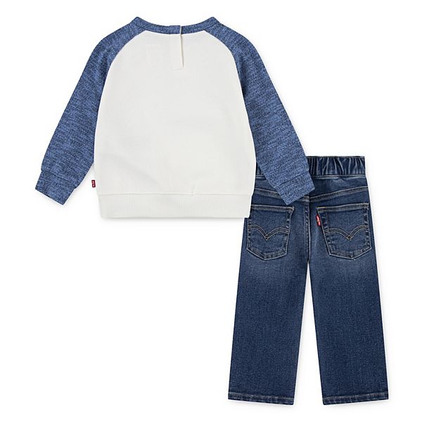 Детский комплект из толстовки и джинсов для мальчиков Levi'S — фото 2
