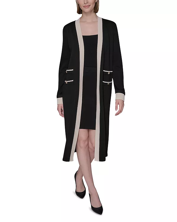 

Кардиган с контрастной отделкой Karl Lagerfeld Paris, черный