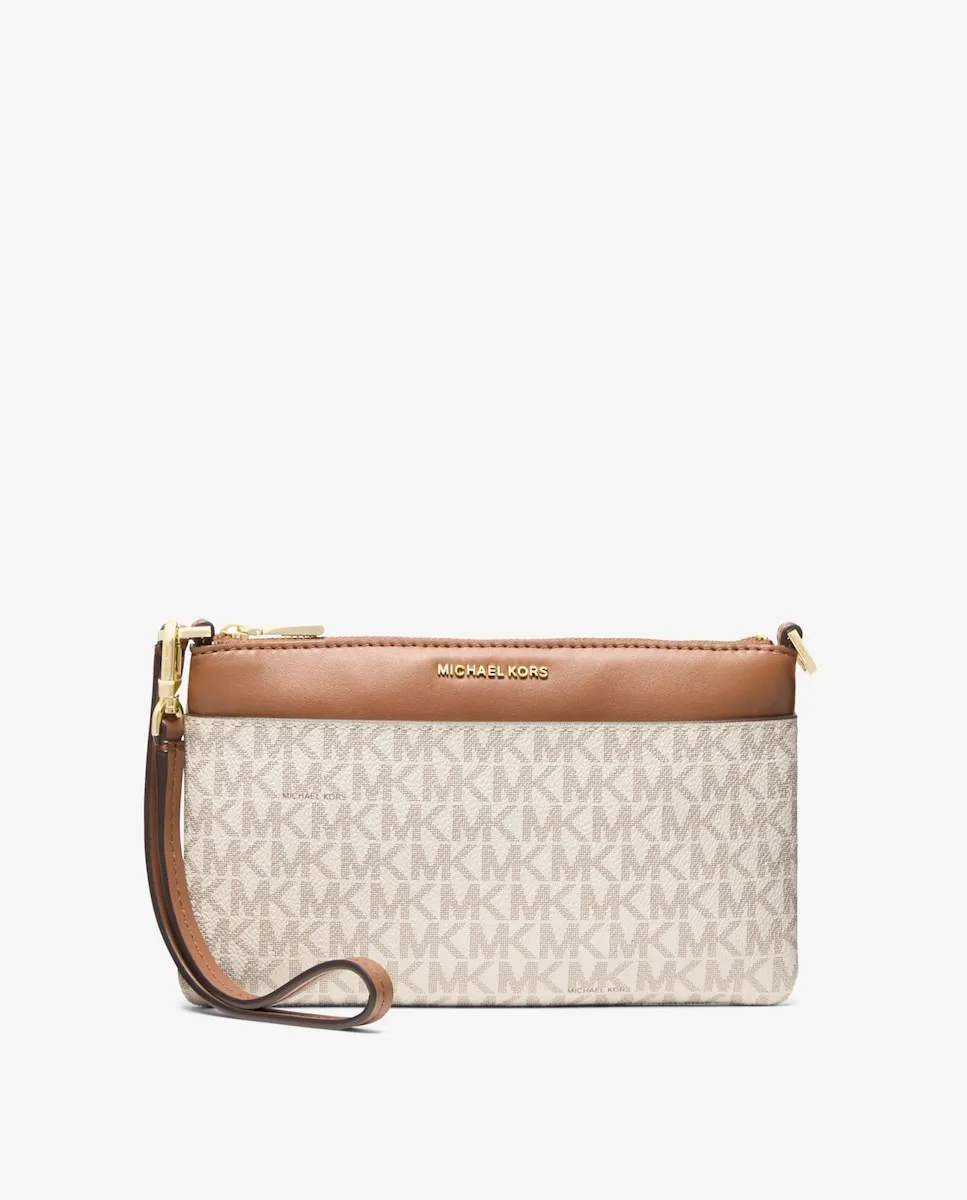 

Средняя сумка-трансформер Jet Set с логотипом Michael Michael Kors, бежевый/коричневый