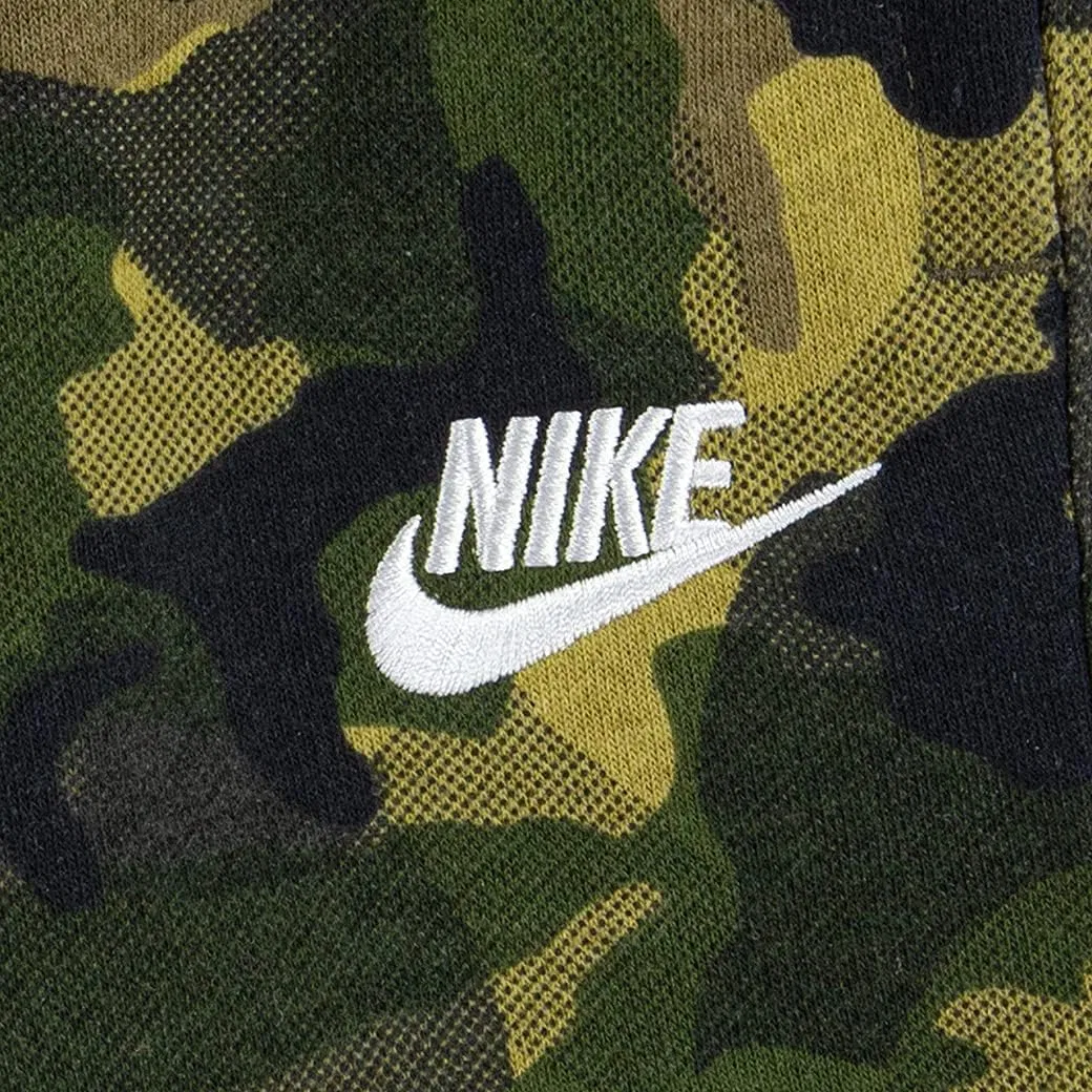 Детские флисовые штаны Nike Boy's Club Fleece AOP (для малышей), Medium Olive — фото 3