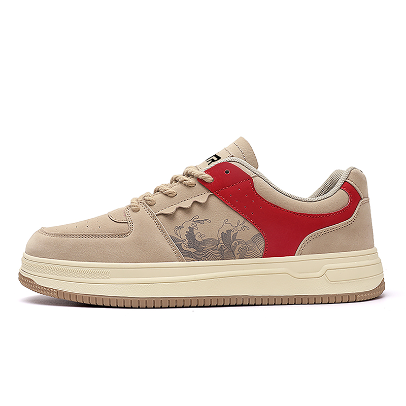 

Нескользящие легкие низкие мужские кроссовки для скейтбординга BTR, Beige Green