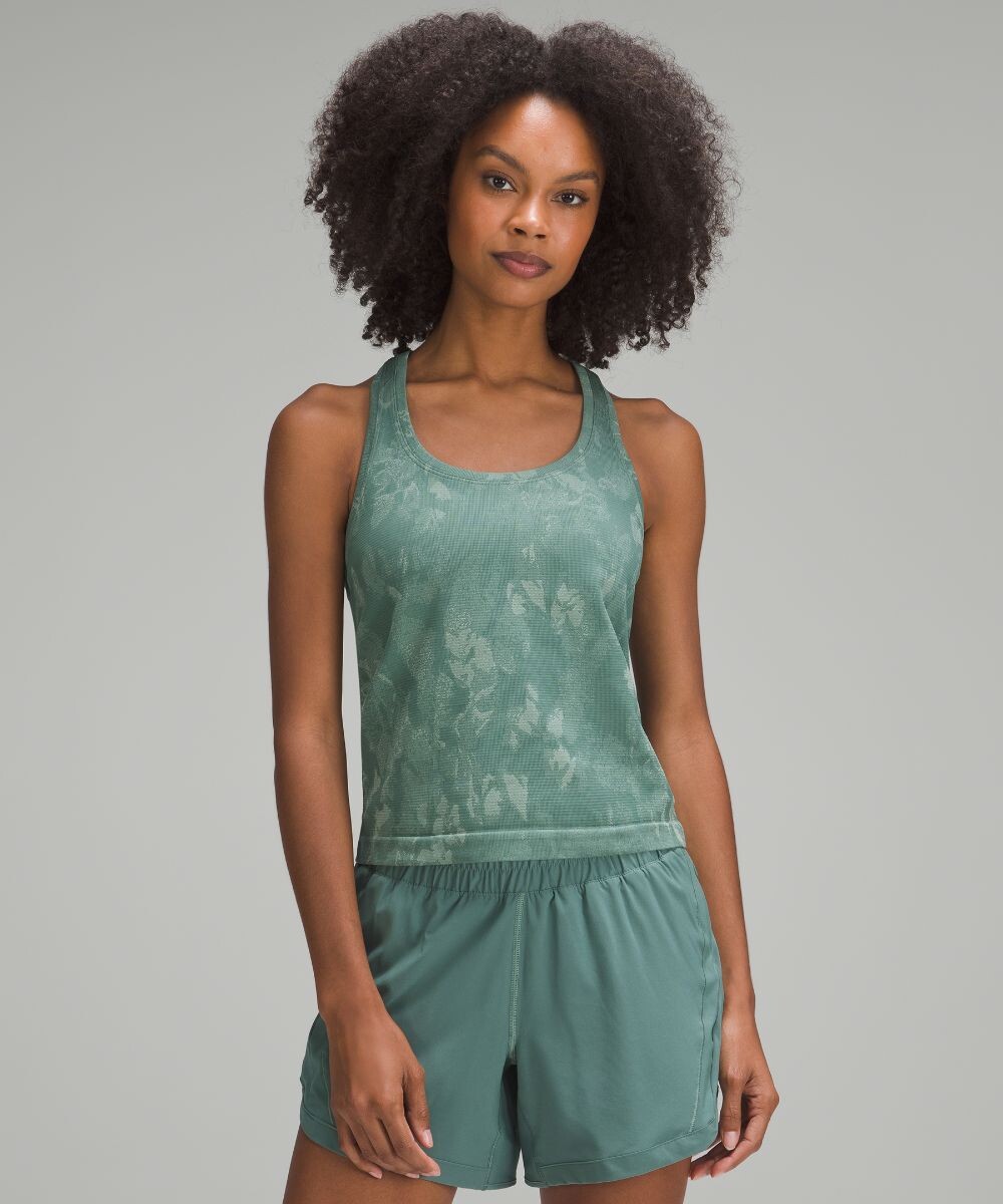 

Майка Swiftly Tech Racerback 2.0 Lululemon, зеленый