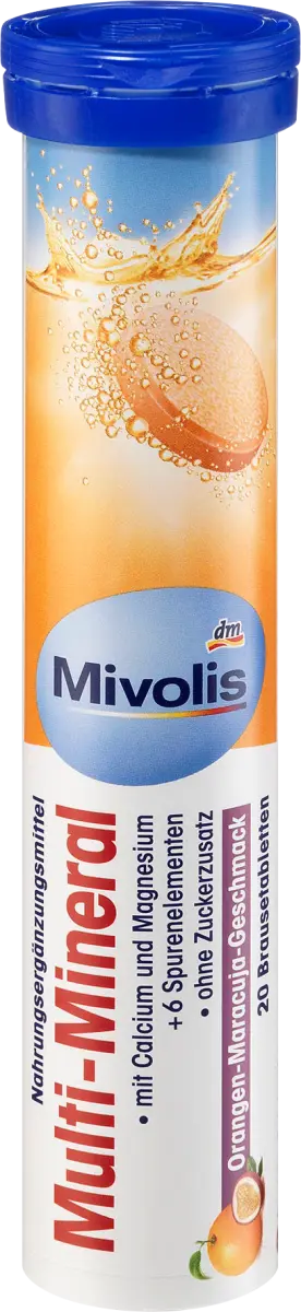 

Мультиминеральные шипучие таблетки 20 шт. по 82 г. Mivolis