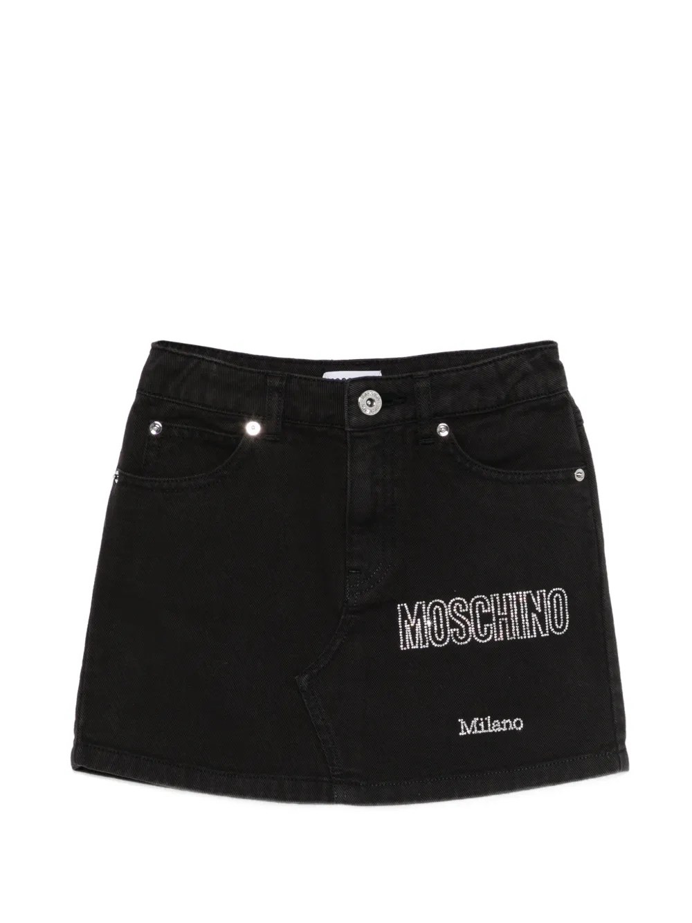 

Юбка с логотипом Moschino Kids, черный
