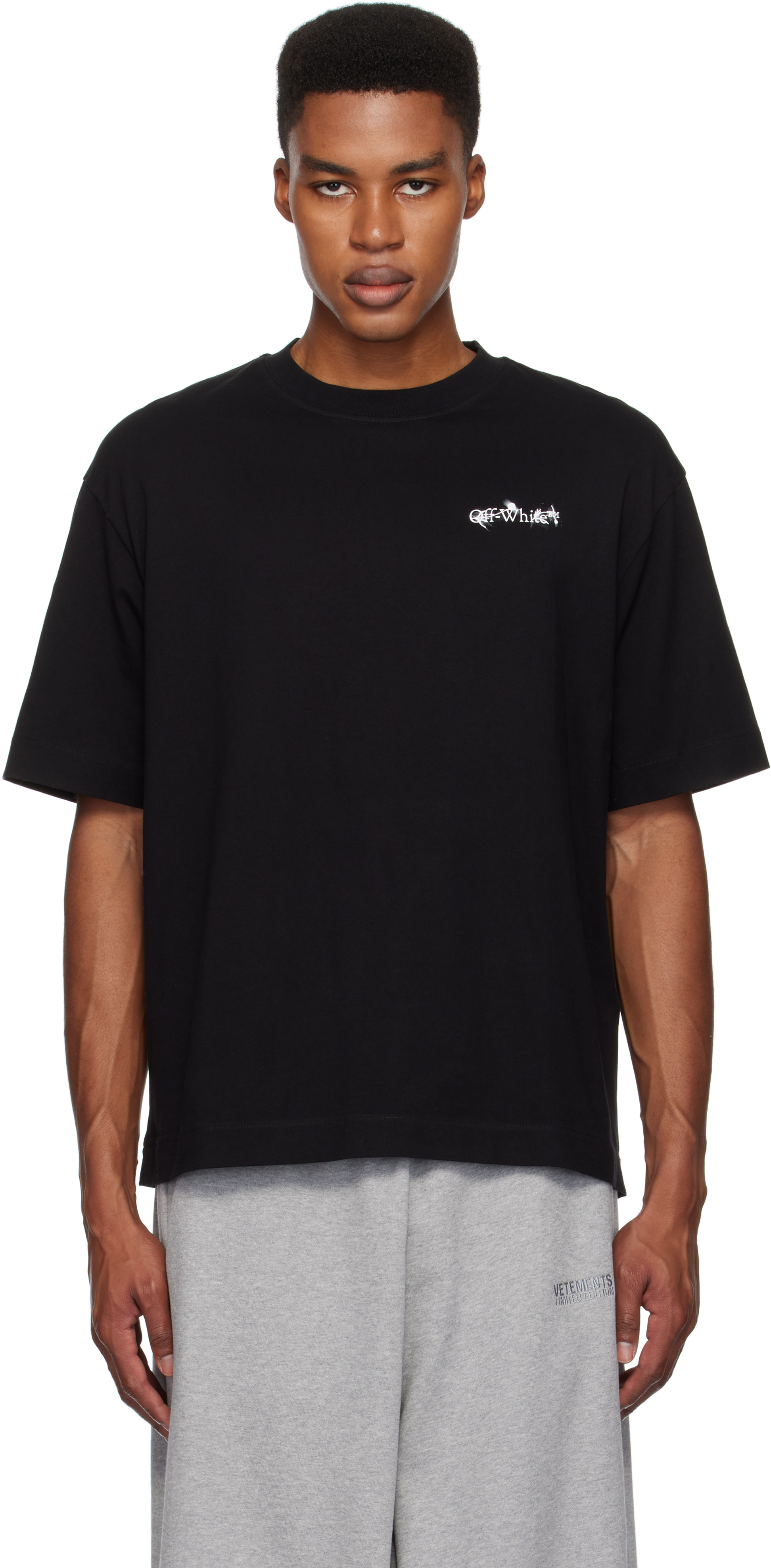 

Черная футболка Flower Arrow Skate Off-White