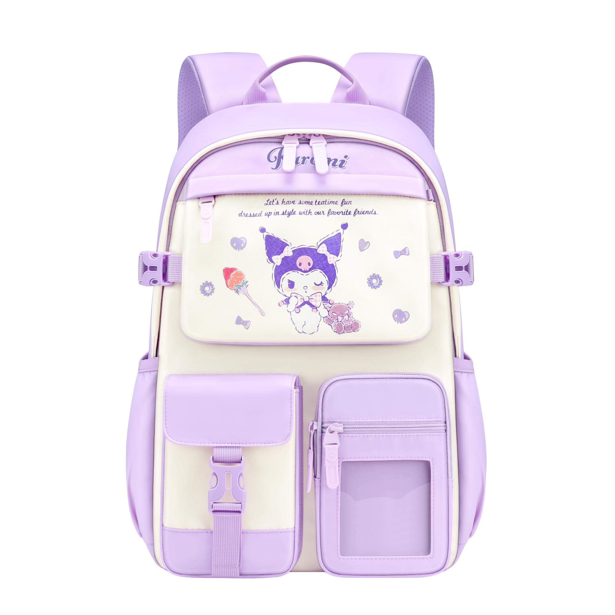 

Sanrio Куломи Полиэстер Рюкзак Женский Фиолетовый, Kuromi Purple