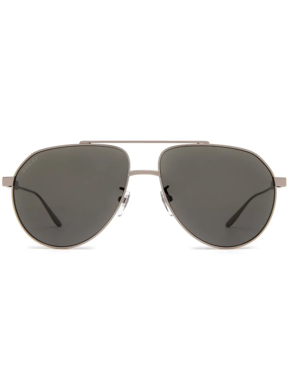 

Солнцезащитные очки-пилоты с логотипом Interlocking G Gucci Eyewear, серебряный