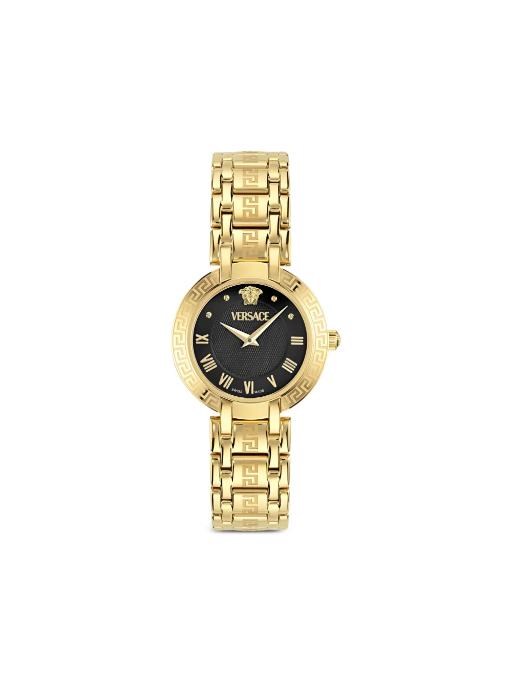 

Наручные часы 34 мм с узором Greca VERSACE, черный