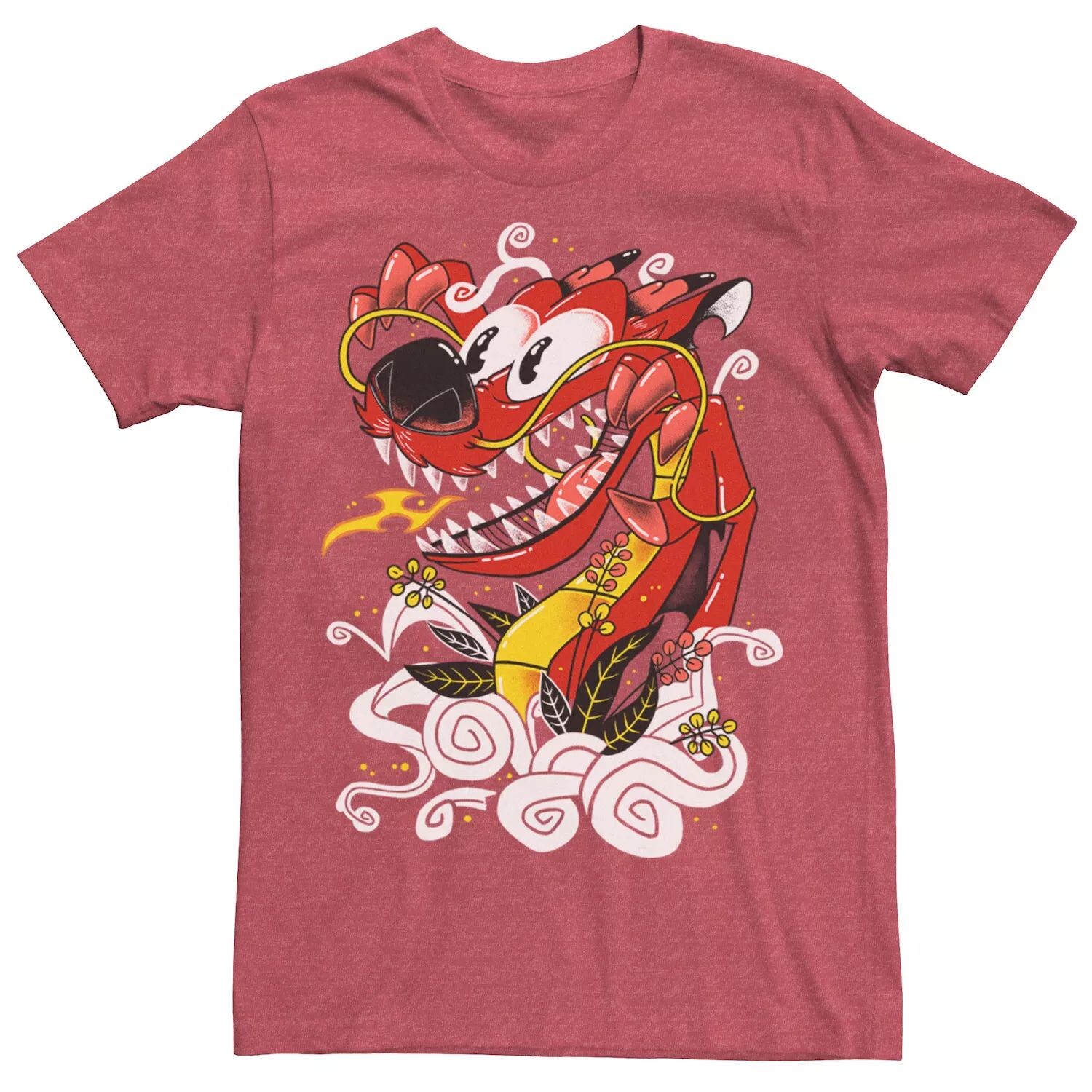 

Мужская футболка с портретом Disney Mulan Mushu Artsy Licensed Character