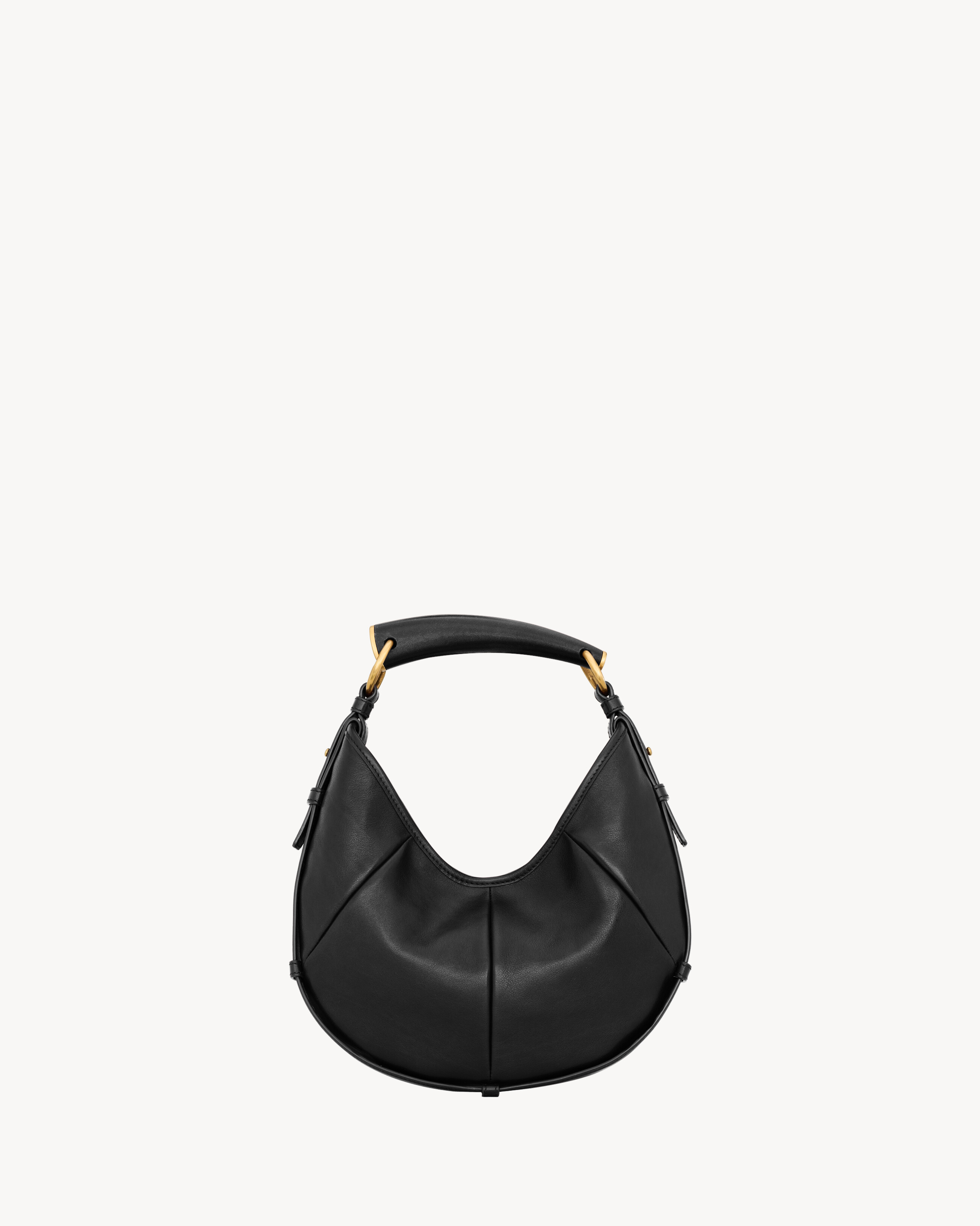 MOMBASA small в коже SAINT LAURENT, черный