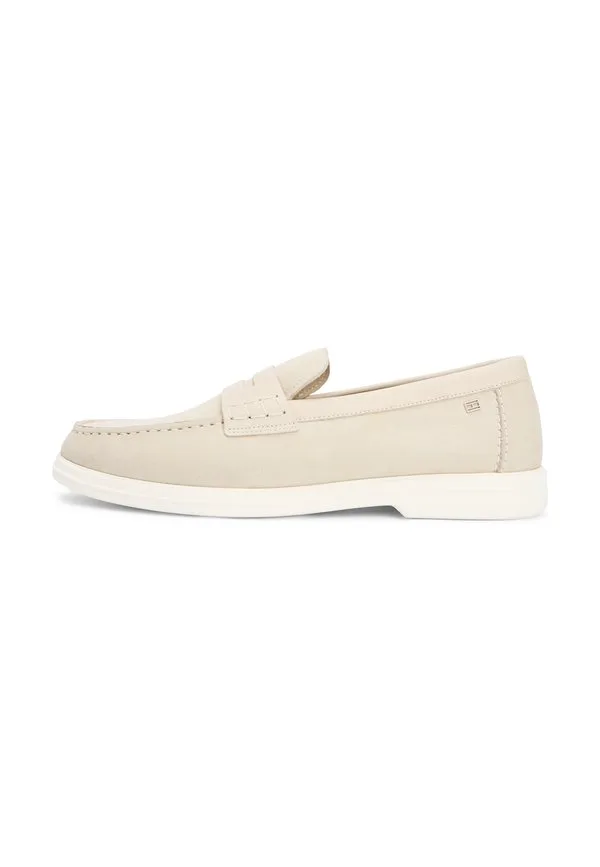 Кожаные лоферы с флагом Tommy Hilfiger, Classic Beige