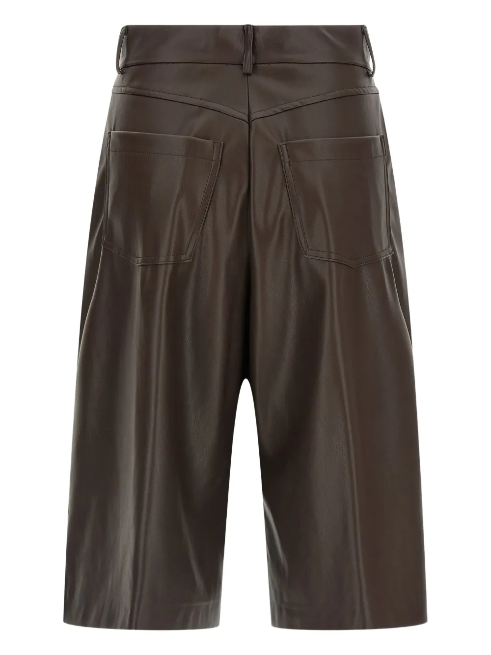 

Шорты из искусственной кожи с карманами Nude, коричневый
