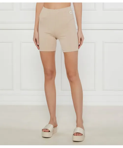 

Велосипедные шорты Slim fit Calvin Klein Jeans, бежевый