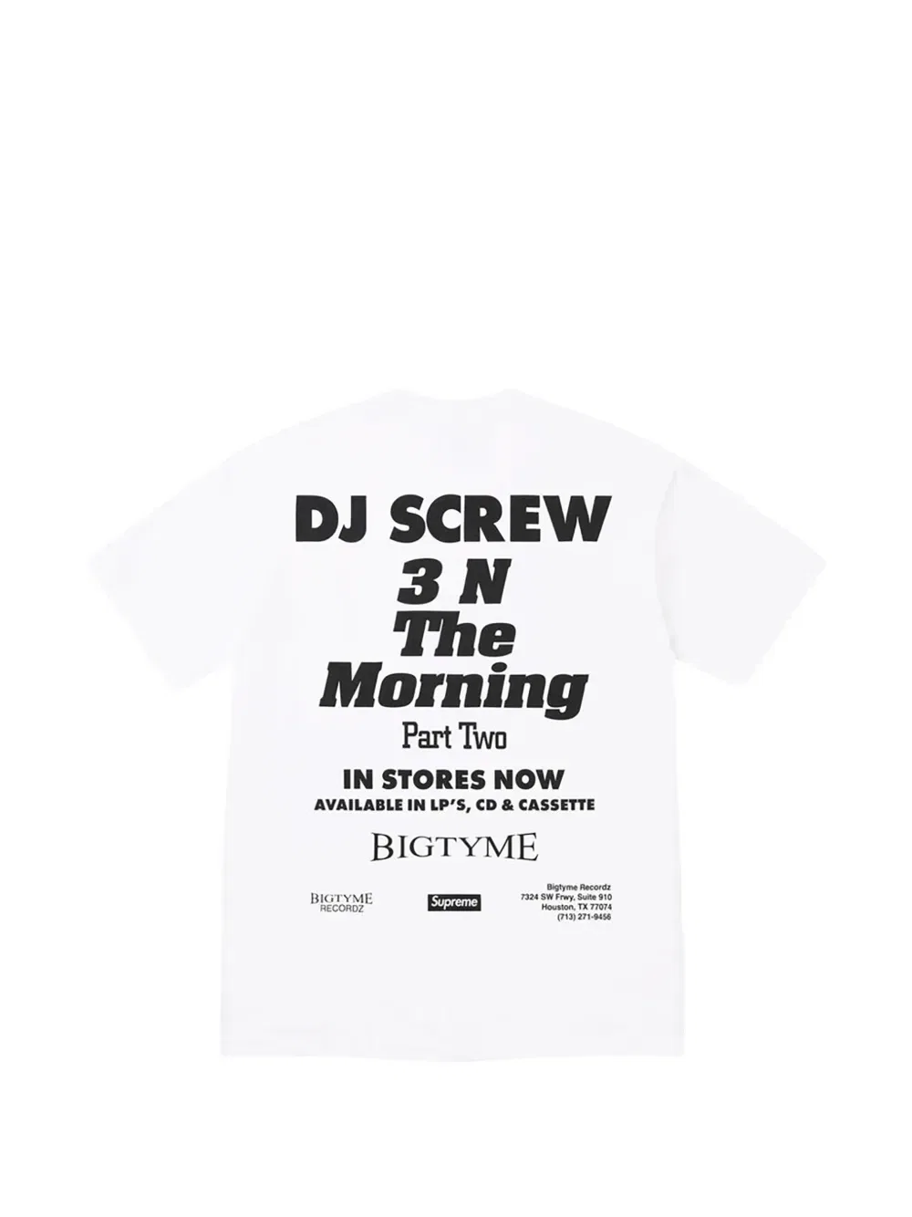 Футболка Dj screw suc Supreme, белый — фото 2