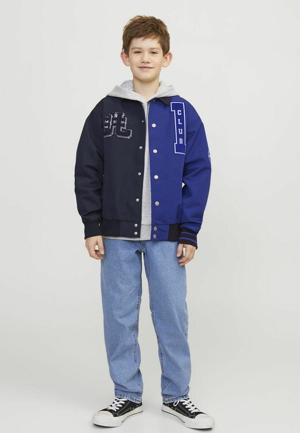 

Бомбер Jack & Jones Junior, цвет mazarine blue