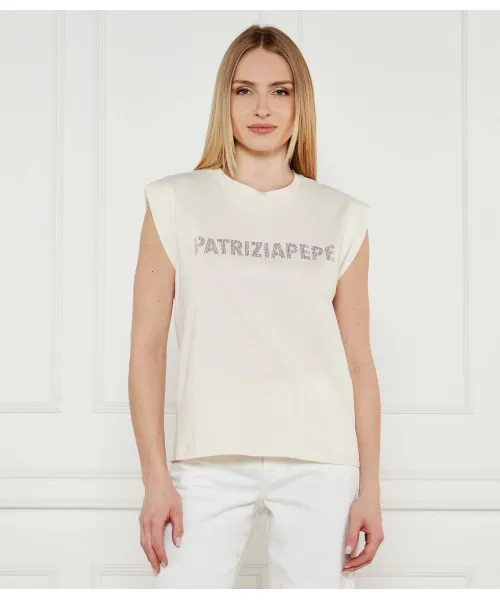 

Футболка Regular fit Patrizia Pepe, бежевый
