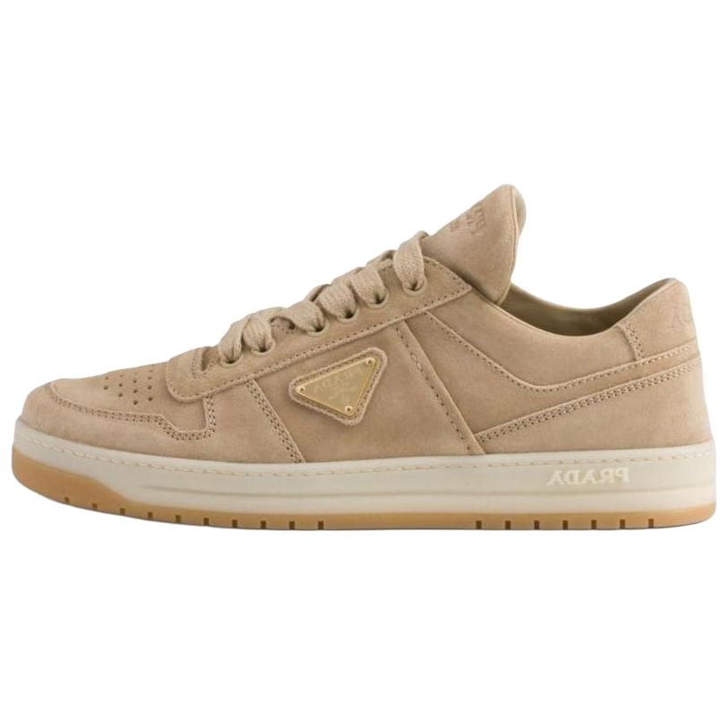 Кроссовки Downtown Low Top Ecru Женские PRADA, Light Umber