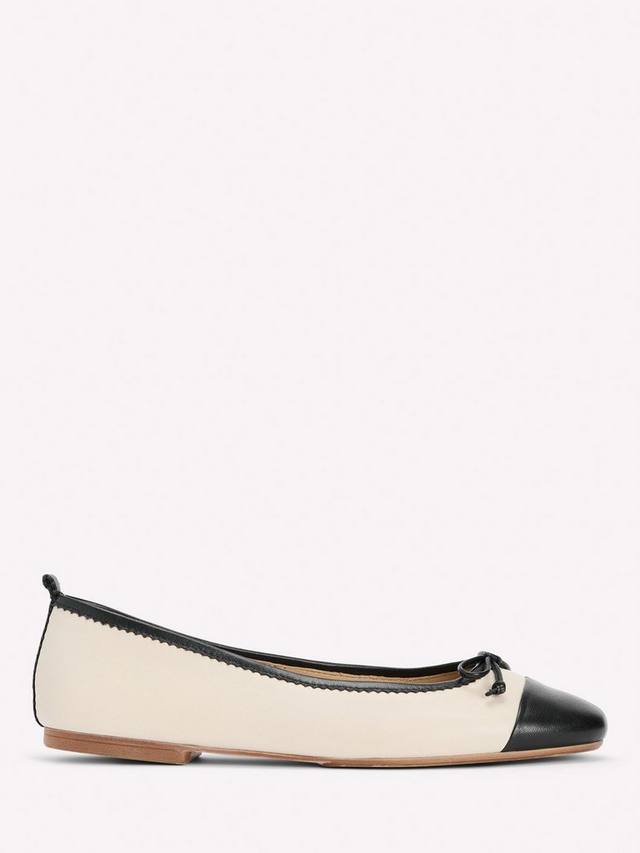 Кожаные балетки Kitty Flexi Boden, Ecru/Black