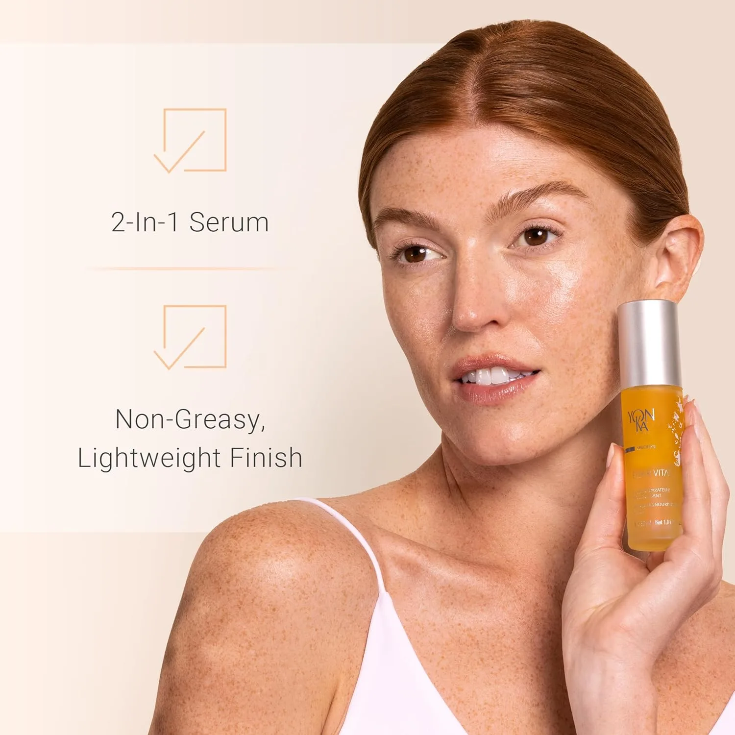 Yon-Ka Elixir Vital Concentrate | Омолаживающее средство против старения, увлажняющее и реминерализующее кожу | Сыворотка против морщин, насыщенная витаминами | Без парабенов | 35 мл Yonka, olive — фото 4
