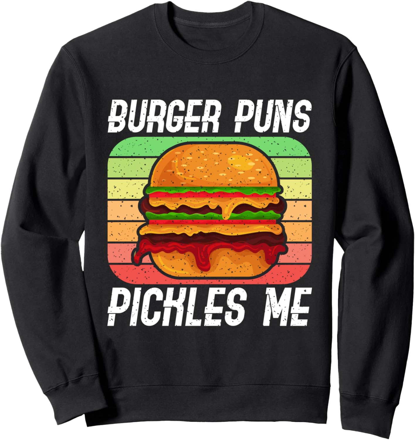 

Толстовка с дизайном Burger Puns Pickles Me Burger для любителей бургеров Burger Designs Ideas For Burger Lover, черный