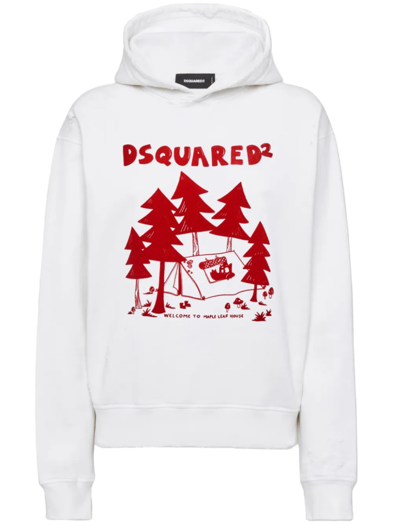 

DSQUARED2 базовое худи, белый