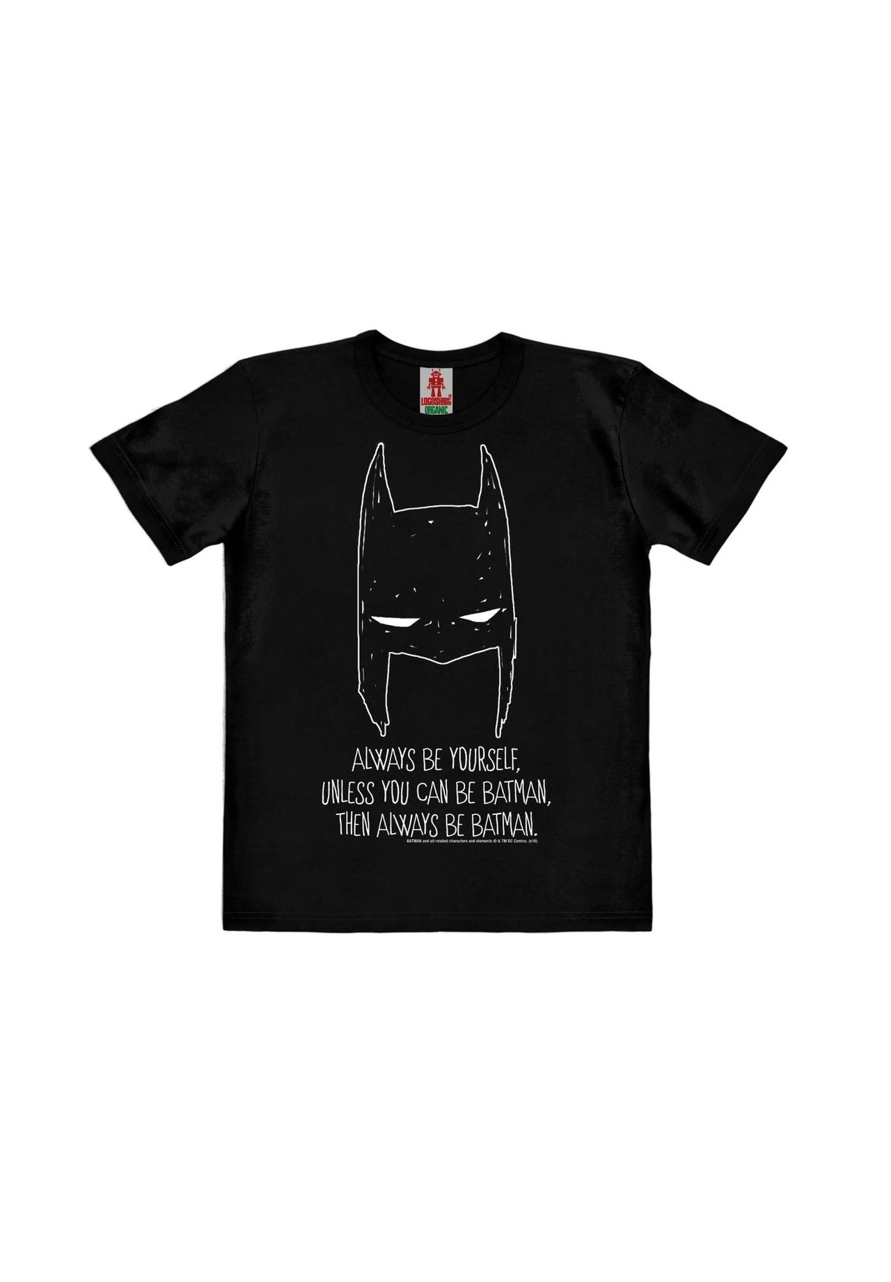 

Футболка Organic Kids Batman - Always Be Yourself LOGOSHIRT, черный