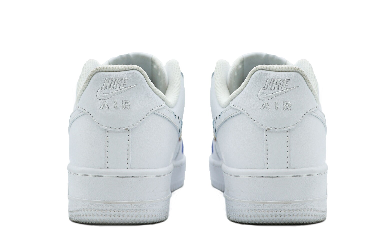 Кроссовки Nike Air Force 1 Skateboard Shoes Women's Low-Top White Blue — фото 4