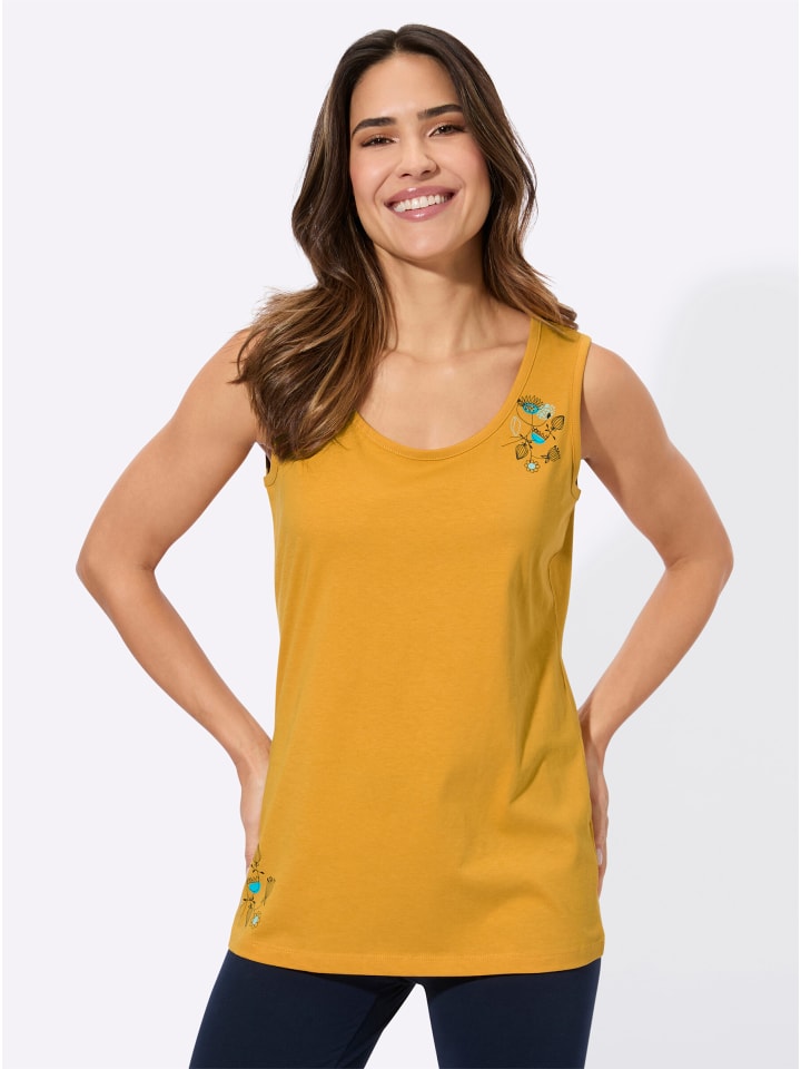 

Sieh an! Спортивный топ охристого цвета