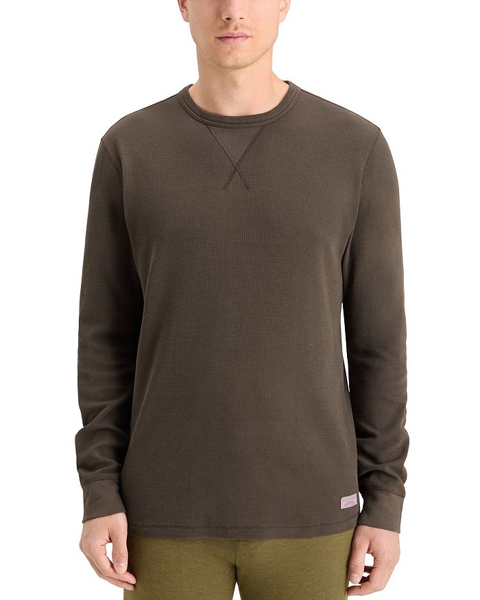 

Текстурированная футболка с длинным рукавом Scotch & Soda, коричневый