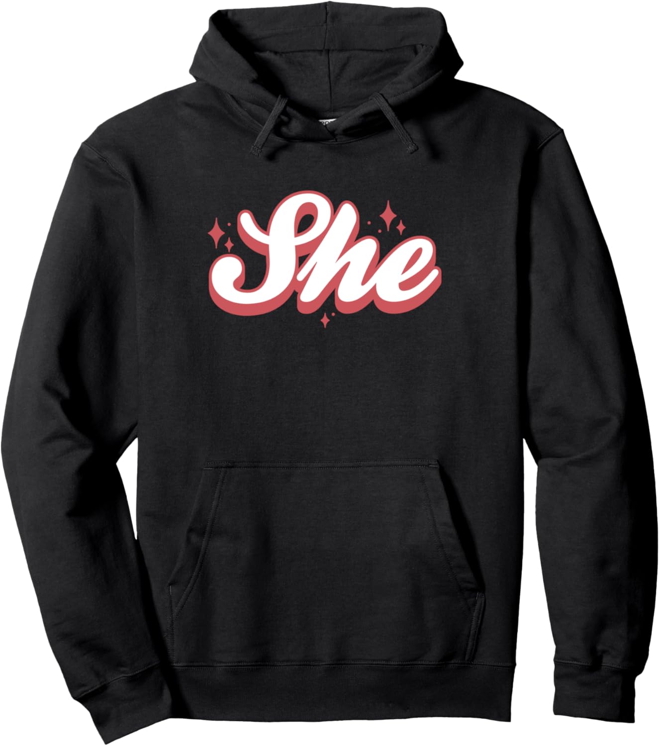 

Худи She 3D & Sparkles, черное Trendy Apparel