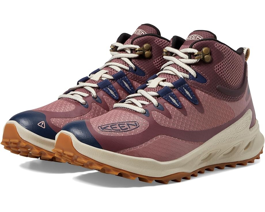 

Походная обувь KEEN Zionic Mid Height Waterproof All Terrain, цвет Nostalgia Rose/Peach Parfait