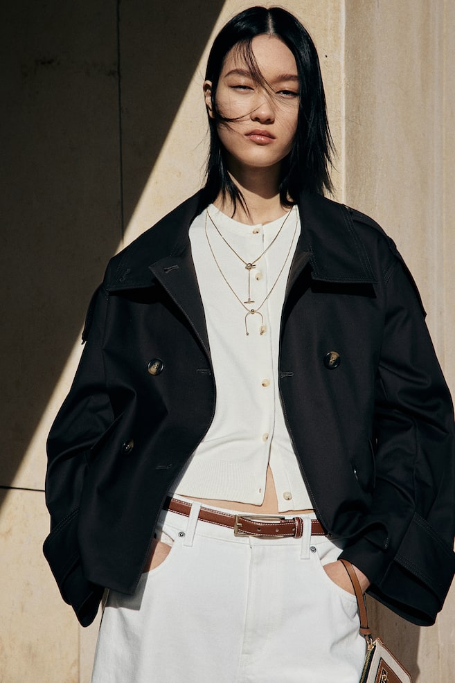 

Кардиган с короткими рукавами H&M, белый