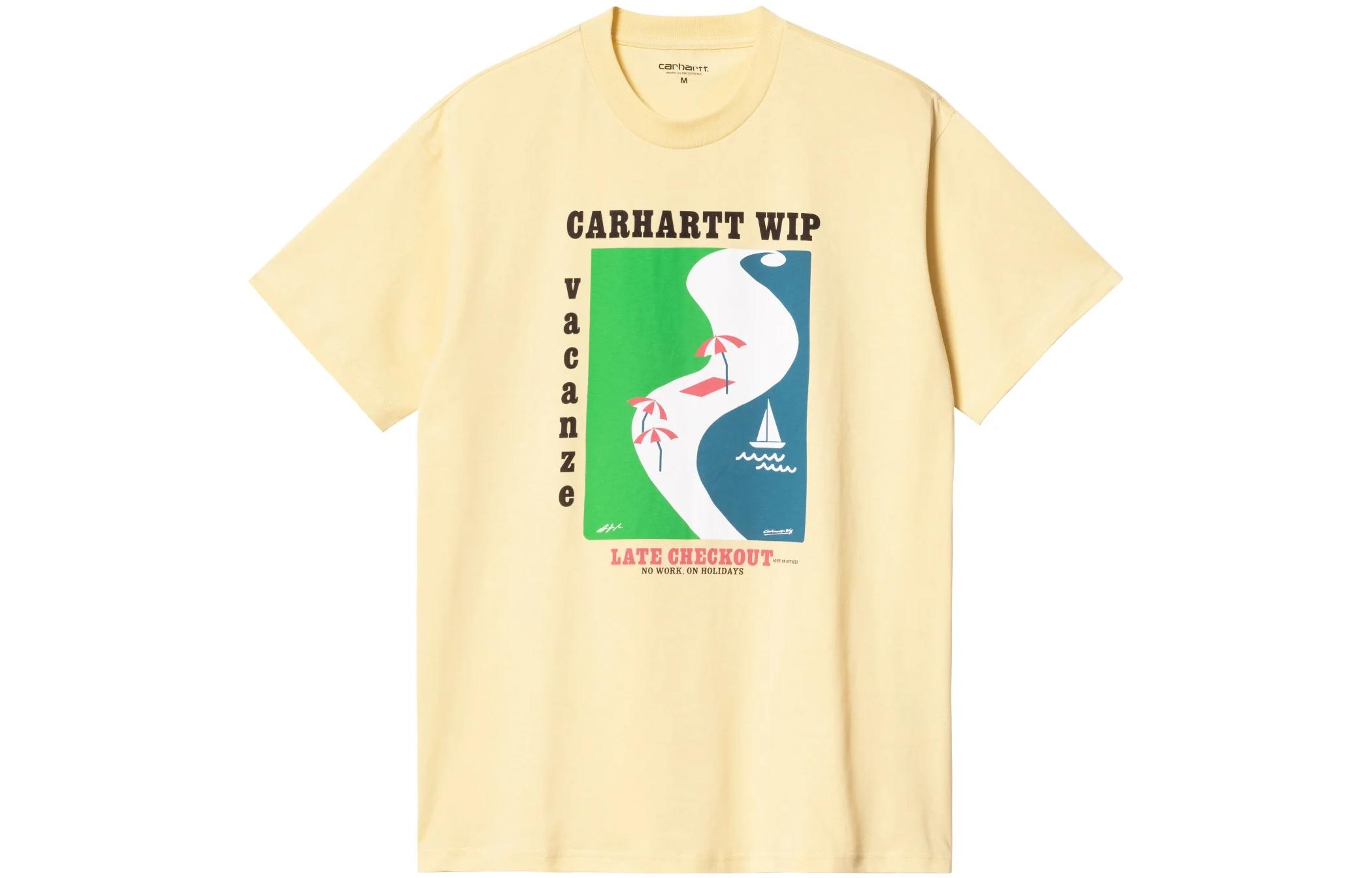 

Carhartt WIP Футболка SS23 мужская yellow, Желтый, Carhartt WIP Футболка SS23 мужская yellow