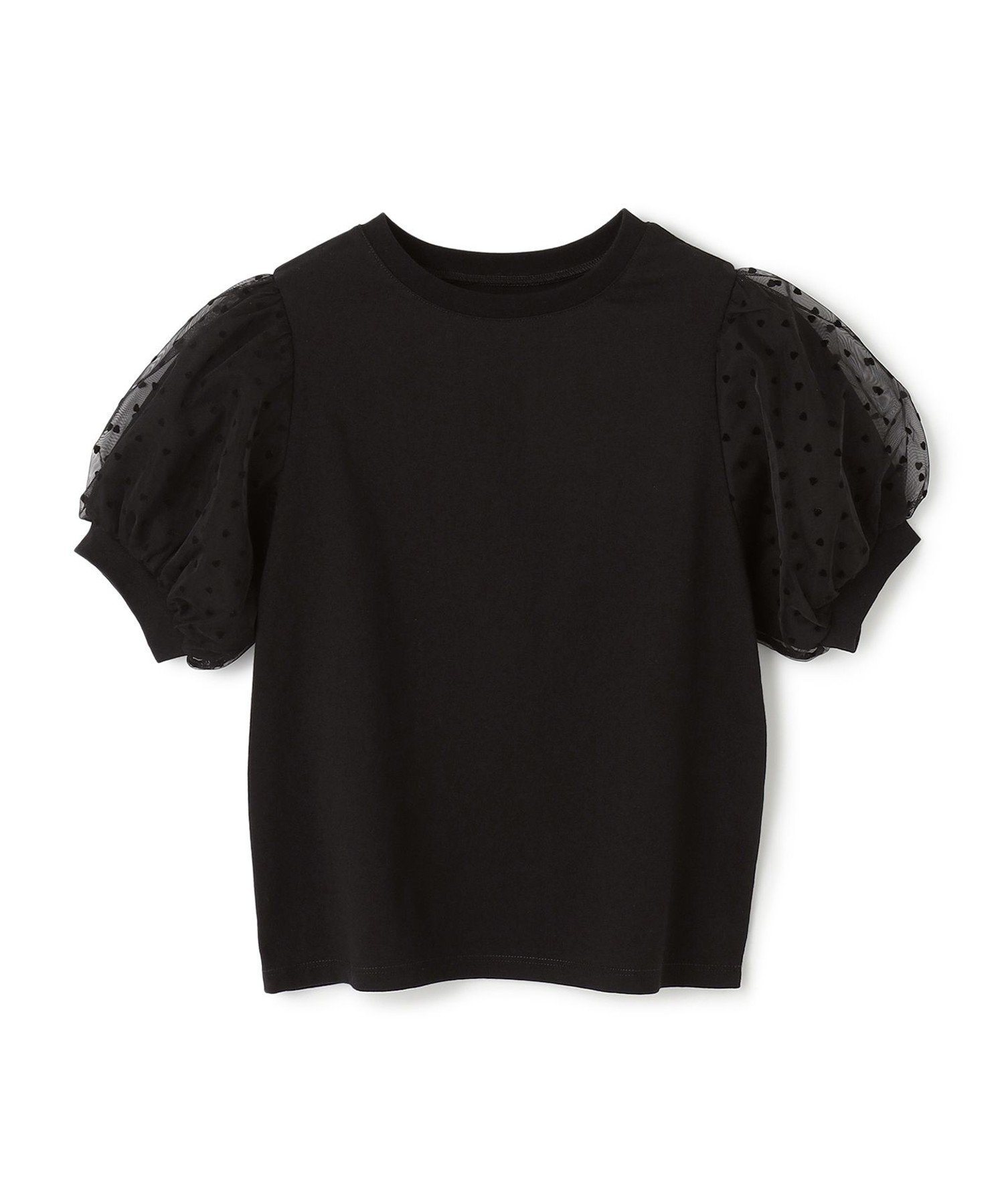 Футболка Футболки разных расцветок [110-150 см] Unfilo, Black [Sleeve Tulle] [005] — фото 2