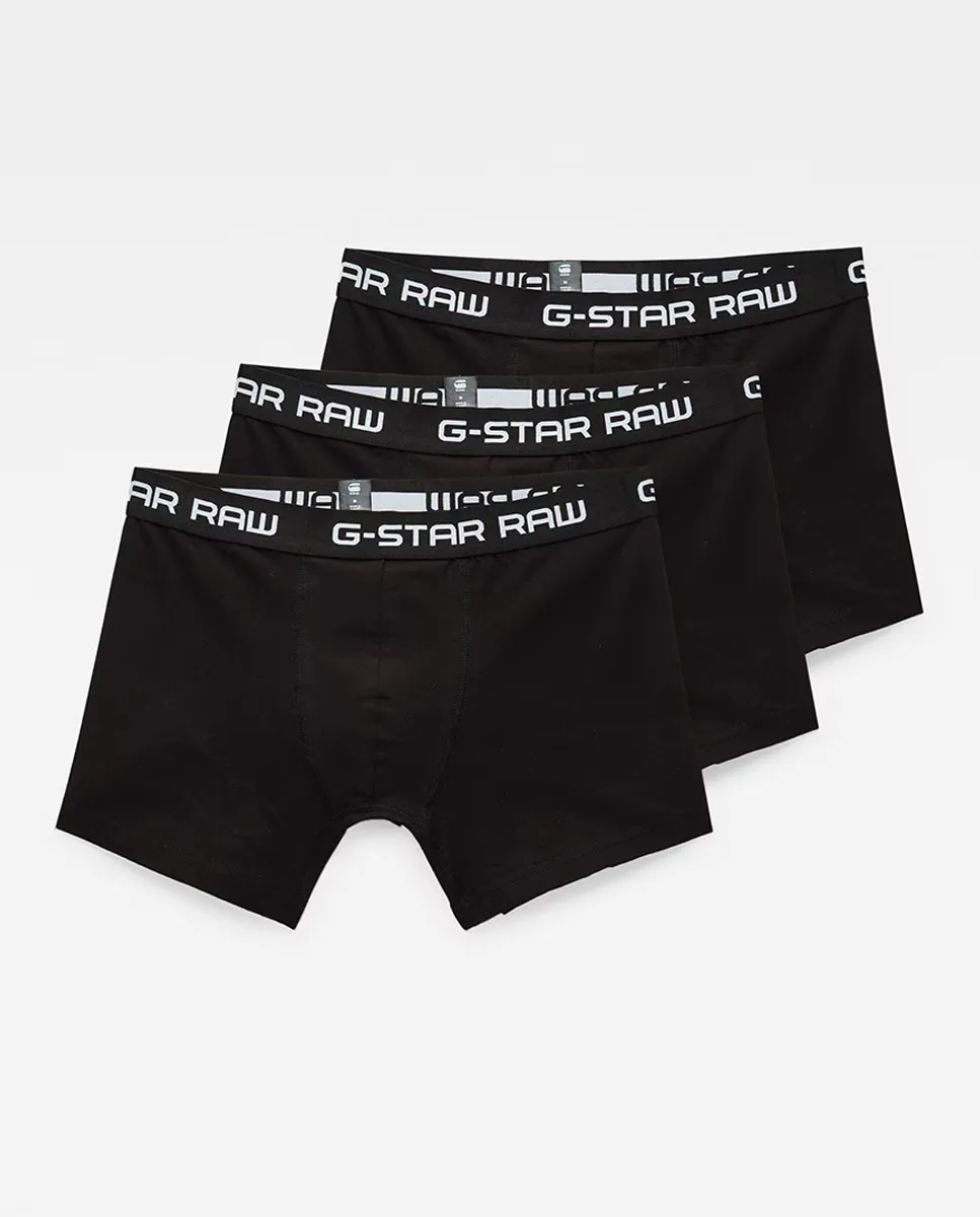 

Комплект из трех мягких и эластичных черных трусов G-Star Raw, черный