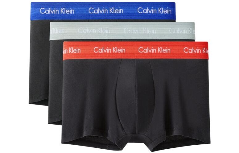 

Мужские трусы Calvin Klein, цвет 1 set of 3 strips (red/blue/gray)