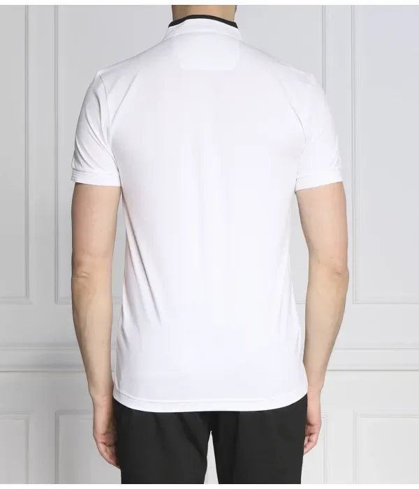 Поло Пауле slim fit Boss Green, белый — фото 4