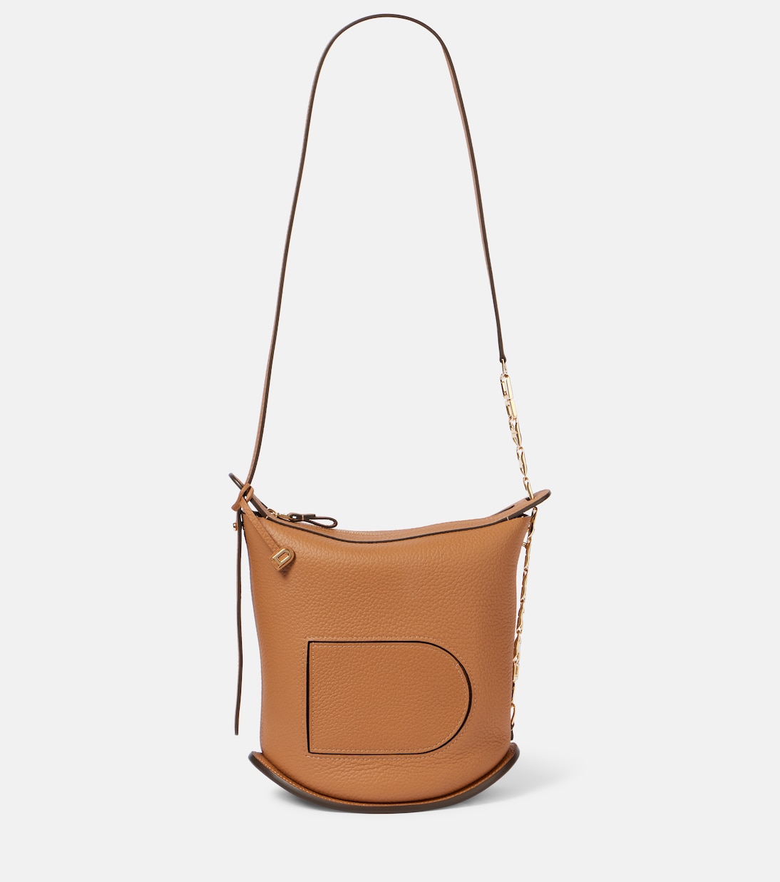 

Кожаная сумка через плечо Pin Twist Delvaux, Vegetal