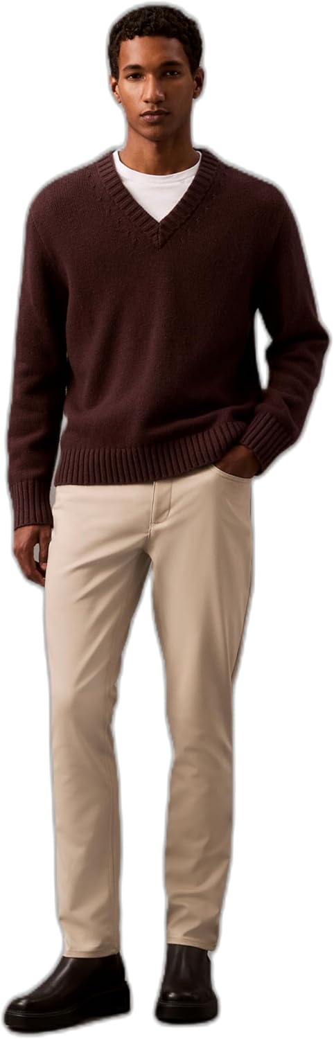 

Мужские брюки Calvin Klein Move 365 Stretch Slim Fit из высокотехнологичного тканого материала, устойчивые к складкам, Plaza Taupe