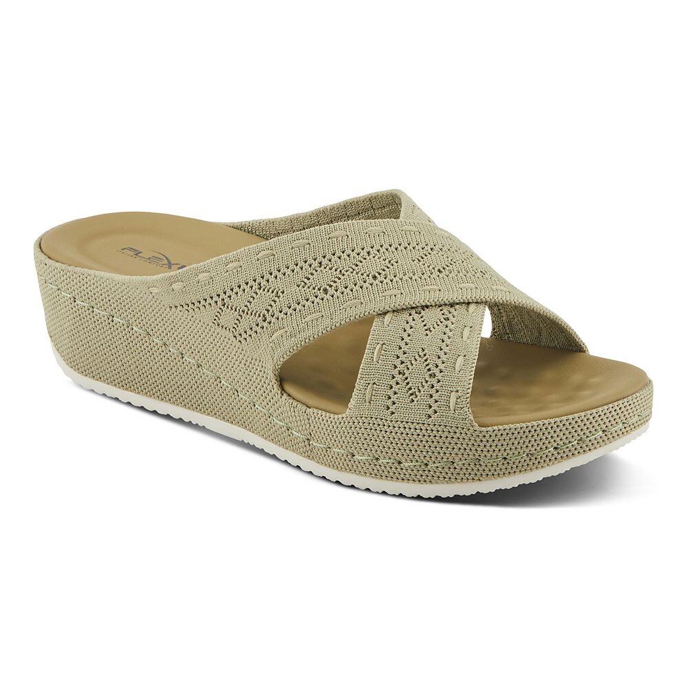 

Женские шлепанцы Flexus by Spring Step Meshana, цвет Olive Green